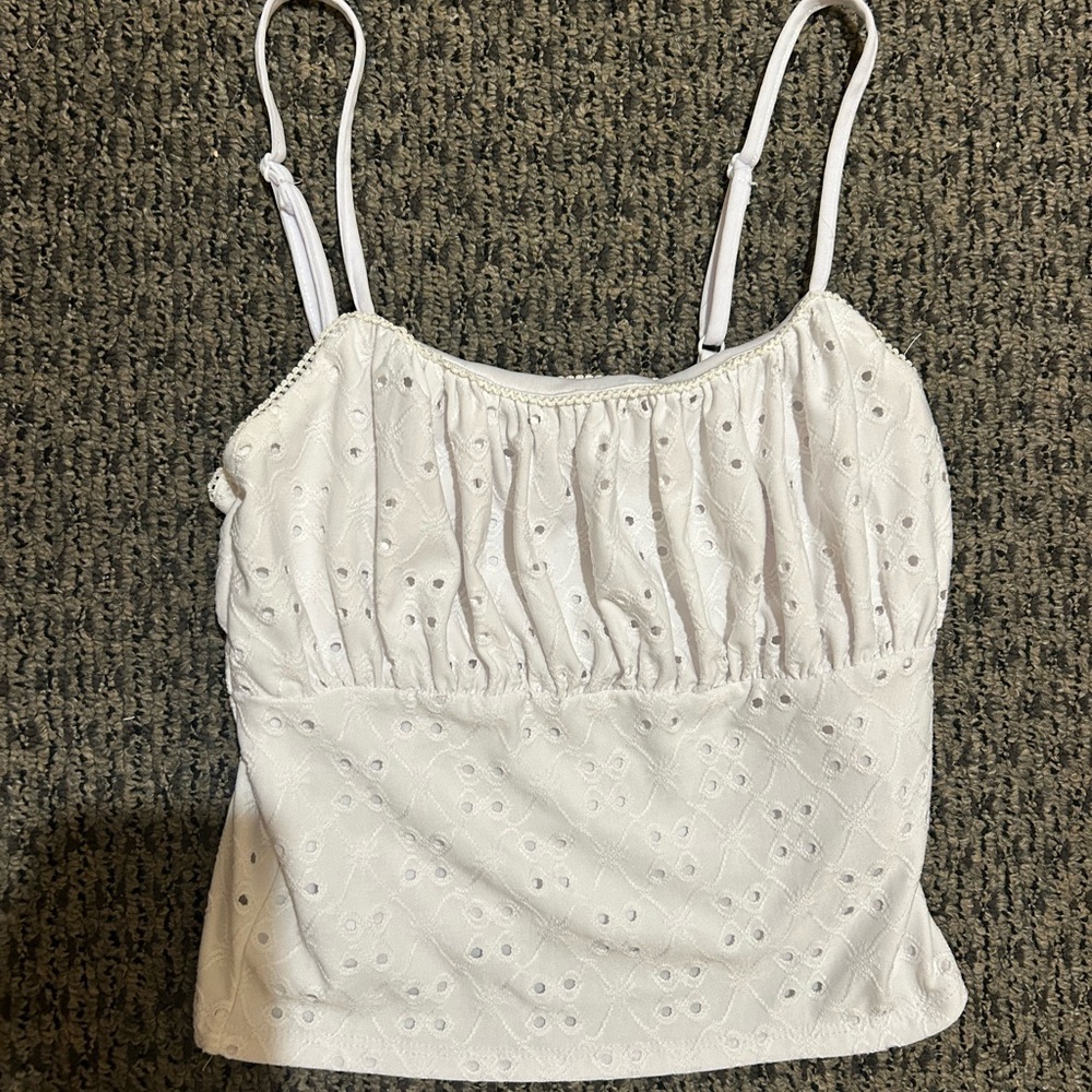 white tank top
